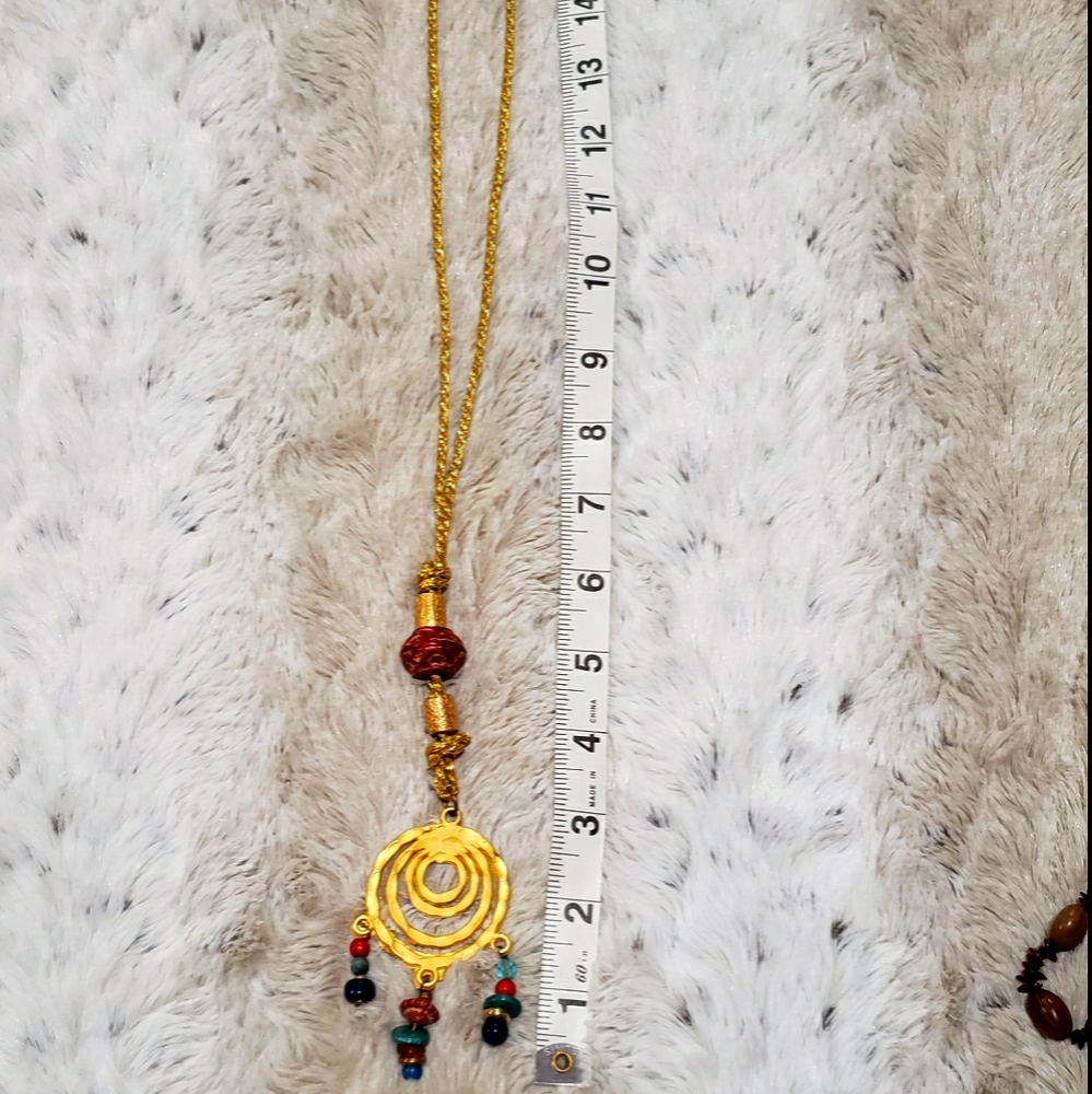 Vintage Lonnie Lovness chunky gold necklace